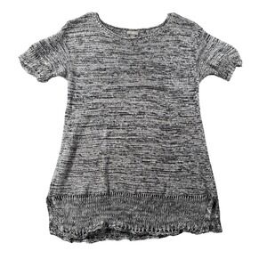J Jill Sweater Womens S Tunic Pullover Short Sleeve 100% Linen Coastal‎ Beach
